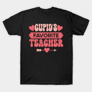 Cupid's Favorite Teacher, Funny Valentine Teacher Gift T-Shirt